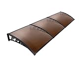 ZHINWEN Türwerbung, Türfenster Regenabdeckung, Sonnenschutztürmarkise, Polycarbonatabdeckung, Haustür im Freien Terrasse Baldachin, Gartenzubehör (Color : 04, Size : As Show)