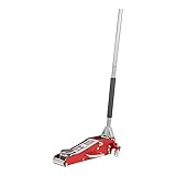 STIER Hydraulik Rangier-Wagenheber, belastbar mit 1,5 Tonnen, Autowagenheber, Aluminium-Stahlkonstruktion, sehr geringe Unterfahrtiefe, Autoheber mit Doppelkolben, Gewicht 14,3 kg, max. Hubhöhe 358