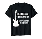 Herren Musik Gitarre Gitarrist - Lustiger Gitarren Spruch Männer T-S