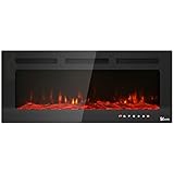 1 Easylife Elektrokamin,Einbau- und Wandkamin,Mit Sicherheitsabschaltung,Eine automatische Zeitmessung,Touchscreen-Funktion,Inklusive 12 Flammenfarben und Fernbedienung (101x10.5x43.2)