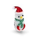 Bling Jewelry Weihnachtsfeiertag Schneemann Perlen Charm für Teen Fit Europäisches Armb