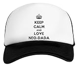 Keep Calm and Love Neo-Dada Weiß Schwarz Unisex Kinder Baseball Cap Kids White Black
