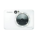 Canon Zoemini S2 Sofortbildkamera Fotodrucker + Fotopapier 10 Stk ZINK ZP-2030 (Micro SD Speicher 256 GB, Mobiler Sofortdruck, Bluetooth, 5 x 7,6 cm Fotos, Akku, 3 Aufnahmemodi, Printapp), perlweiß