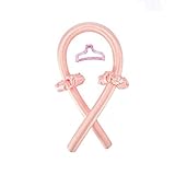 WWWSS Aoligei Haar Locken Curler Ohne Hitze, Hitzefreie Locken Band, Lockenwickler aus Seide, Curling Ribbon und Flexi Rods, für Frauen von Zuhause DIY Lockenwickler.pink