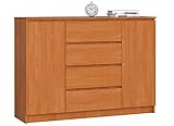 Kommode, viel Stauraum, Schrank, Flur, Badezimmerschrank, Kommode, Multifunktionsschrank. Abmessungen: 138 x 99 x 40