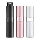 Toureal 8ML Parfum Zerstäuber Leer (3 Stück) Mini Spruehflasche, Parfüm Behälter, Parfümzerstäuber Nachfüllb