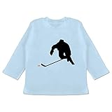 Sport Baby - Eishockey Sprint - 18/24 Monate - Babyblau - Geschenk - BZ11 - Baby T-Shirt Lang