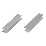 HOLZBRINK Verbinder Sockelblende Sockelleiste für Einbauküche 100mm Höhe ALUMINIUM Satin - HBK10