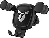 WSNYY Handyhalterung Mobiltelefonauto-Halter, Auto-Entlüftungs-Handyhalter,GPS Freisprecheinrichtung, Smartphone bis 6,5 Zoll lang Autotelefonhalter (Color : Black)