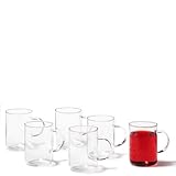 Leonardo Novo Tee-Glas, Tee-Tasse aus Glas, spülmaschinengeeignete Tee-Gläser, 6er Set, 360 ml, 030525