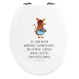 Mr. & Mrs. Panda Motiv WC Sitz Maus Kekse - Klobrille, Klodeckel, Toilettendeckel, WC-Sitz, Toilette, Transp
