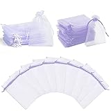 120 Stück Organza-Beutel, 10 x 15 cm für Hochzeit, Party, Feiern und Organza, Beutel für Süßigkeiten, Organza, mit Kordelzug,