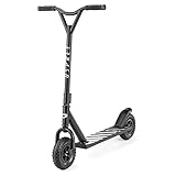 Osprey Decoy Dirt Scooter, All Terrain Scooter with Pneumatic Tyres, Off-Road Adults and Kids, Boys and Girls Kick Scooter, Black