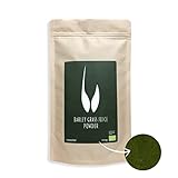 Bio Gerstengrassaft Pulver | zertifizierte Spitzenqualität 100% löslich Basenpulver | Barley Grass Juice Powder | rawster (200g)