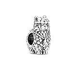 Pandora Flauschiges Lama Charm aus Sterling Silber - für Pandora Moments Armbänder geeignet - 799069C00