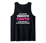 Damen Ich werde Tante Werdende Tante Nichte Spruch Tank Top