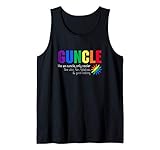 Herren Lustiges Regenbogen Gay Pride Schwule Onkel Geschenk Guncle Tank Top