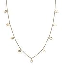 Rosefield Damen Halskette The Iggy Gold Texturierte Münzen doppelte Umschlingung - JTCWG-J096