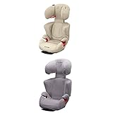 Maxi-Cosi Rodi AirProtect Kindersitz - höhenverstellbarer Autositz mit komfortabler Ruheposition, Gruppe 2/3 (15-36 kg), nutzbar ab 3,5 bis 12 Jahren, nomad sand + Sommerbezug, cool grey