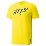 PUMA BVB FtblCore Tee 759992 T-Shirt, Cyber Yellow-Puma Black, XXL