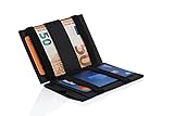 Magic Wallet Geldbörse|mit RFID Schutz | Slim Wallet Geldbeutel für 8 Karten mit Münzfach und | Kartenetui Herren aus echtem Leder in Einer schönen Geschenkbox (Schwarz)
