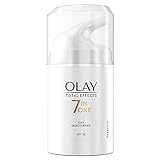 Olay Total Effects 7-in-1 Tägliche Feuchtigkeitscreme Für Frauen Mit LSF 30 50ml, Tagescreme mit Vitamin E, B3 und B5 für Pflege & Schutz der Haut, Gesichtscreme Damen (Verpackung kann variieren)