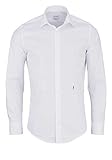 Seidensticker Herren Business Hemd Slim Fit – Bügelfreies, schmales Hemd mit Kent-Kragen – Langarm – 100% Baumwolle , Weiß (Weiß 01) , Kragenweite: 40