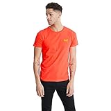 Superdry Herren OL NEON LITE Tee T-Shirt, Orange (Volcanic Orange B5T), L