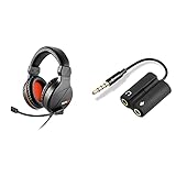 Sharkoon Rush ER3 Gaming Headset Schwarz & PMP35 - TRRS Audio Combo Adapter für Gaming Headsets (PS4 / Tablets/Smartphones/Notebooks) schw