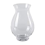 Varia Living Glaseinsatz mit Boden Ersatzglas | für innen oder im Garten | geeignet für Windlicht Herodot | mundgeblasenes Glas | große Laterne im Nordic S