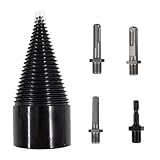 Brennholzkegelbohrer Bit Kohlenstoffstahl -Protokoll Splitter -Kegel -Bohrer -Protokoll -Spaltmaschine 5pcs 4,2 cm Tischlereiwerkzeug