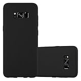 Cadorabo Hülle für Samsung Galaxy S8 Plus in Candy SCHWARZ - Handyhülle aus flexiblem TPU Silikon - Silikonhülle Schutzhülle Ultra Slim Soft Back Cover Case Bump