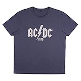 CERDÁ LIFE'S LITTLE MOMENTS Damen Acid Wash Tshirt Kurzarm T Shirt Offizielle ACDC Lizenz, Bunt, L