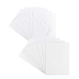 Grußkarten-Set | Perlmutt-Veredelung | 10 Karten ca. 250 g/m² + 10 Umschläge ca. 120 g/m² | In Weiß | 11,5 cm x 16,5 cm (B6)