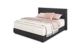 Betten Jumbo King Boxspringbett Deluxe 160x200 cm mit 33 cm hoher 7-Zonen TFK Härtegrad H3 | Farb
