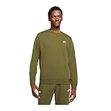 Nike Mens M NSW Club CRW FT Sweatshirt, Rough Green/White, 2XL