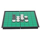 Liadance Magnetische Tragbare Falten Othello Spiel Reversi Othello Strategie-brettspiel, Grü