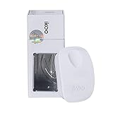 ikoo Pocket White Classic - Detangler Bürste, Haarbürste für die Handtasche, Brush, weiche Borsten, Entwirrbürste für lange Haare, Massage Wet Brush, Entwirrungsbürste, einfaches Entwirren der H