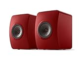 KEF LS50 Wireless II WLAN HiFi Lautsprecher System, Rot, Aktivlautsprecher | HDMI | Airplay 2 | Bluetooth | Spotify | T