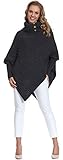 Merry Style Damen Poncho M83N4 (Graphite)