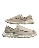 Herren Loafers Schuhe Casual Slip On Walking Schuhe Oxford Deck Schuhe EVA Sneakers Leichte Mokassins Bootsschuhe Hausschuhe für Herren, khaki, 42 1/3 EU