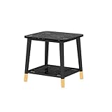 QRFDIAN Nordic Marmor Schmiedeeisen Couchtisch Home Wohnzimmer Sofa Side Table Schlafzimmer Nachttisch Einfachem Mini Doppelzimmer Kleine Tabelle Schachteln (Color : C)