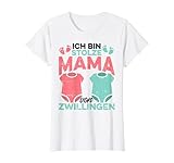 Damen Stolze Mama Zwillinge Geschenk Muttertag Zwillingsmama T-S