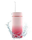 Munddusche Kabellos Testsieger-DDKJ Wasser Flosser IPX6 Wasserdichte, Zahnreiniger mit 160ML Wassertank, Munddusche Kabellos mit 4 Modi, Reisemunddusche für Kinder und Erwachsene Geeig
