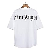 Herren und Damen T-Shirt Palm Angel Damen Bluse,Palm Angel -Shirt Rundem Ausschnitt Locker Lässige Palm Angel Blusen Tops,Palm Angel Damen Bluse Kurzarm Oberteile Tshirt V-Ausschnitte S