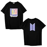 kpop Merch Butter T-Shirt - Jungkook Jin SUGA Lustiges T-Shirt f¨¹r Army Womens Mens-Schwarz 3_L