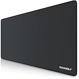 CSL - XXL Speed Gaming Mauspad Titanwolf - 900 x 400mm - XXL Mousepad - Tischunterlage Large Size - Perfekte Präzision und Geschwindigk