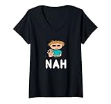 Damen Nee T-Shirt mit V