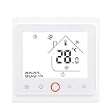WiFi Raumthemperaturregler Touch Raumthermostat für Fußbodenheizung Display programmierbar LXW-wifi-1002 in weiß