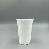 ENpack Einwegtrinkbecher 0,2 L weiß, 1000 Stück, Partybecher aus Kunststoff, Ideal für Feste, wie Geburtstage, Hygienebereiche, Qualitäts Trinkbecher Ausschankbecher Plastikb